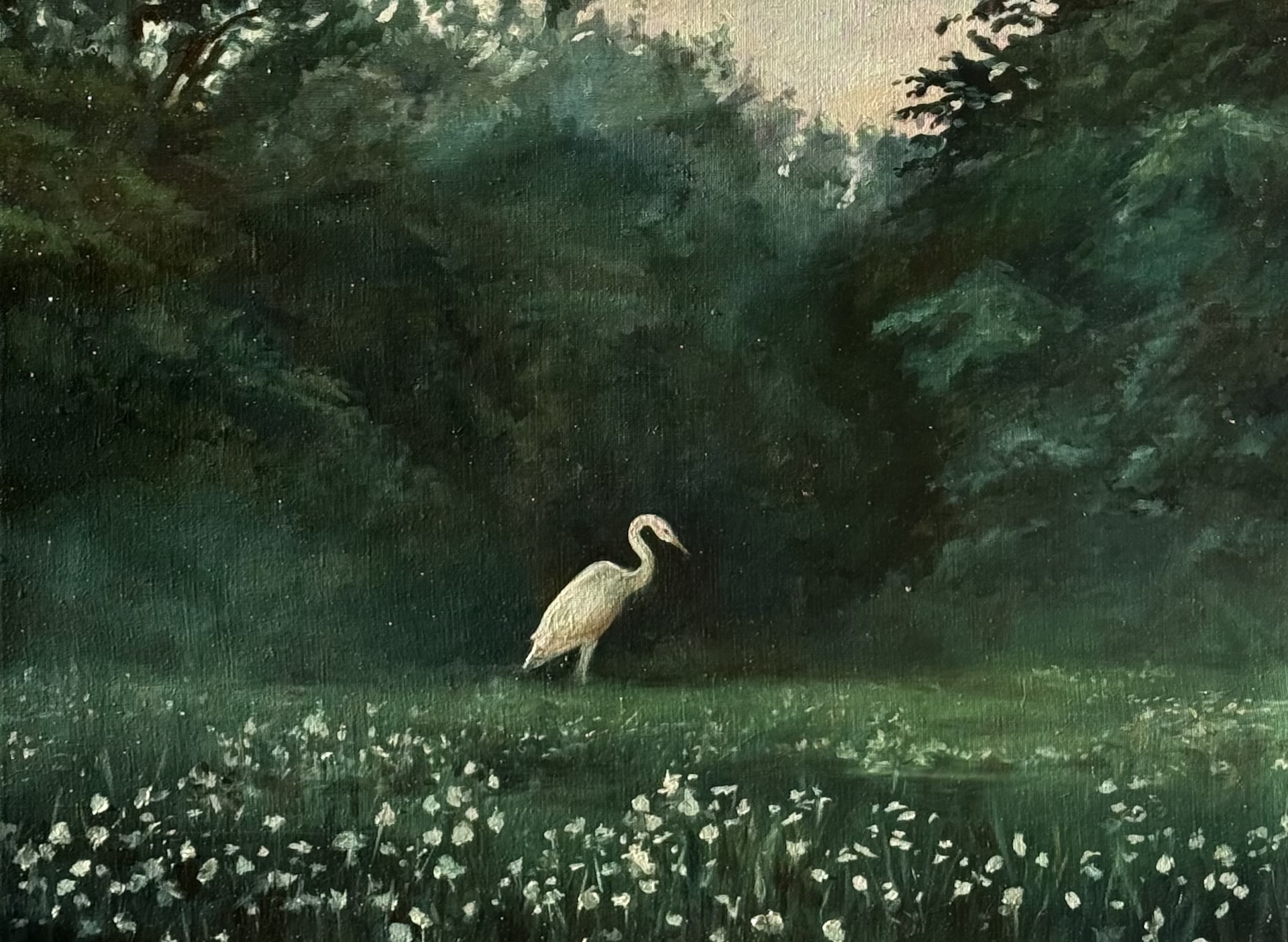 Ghost of the Forest – oil painting by Xristina