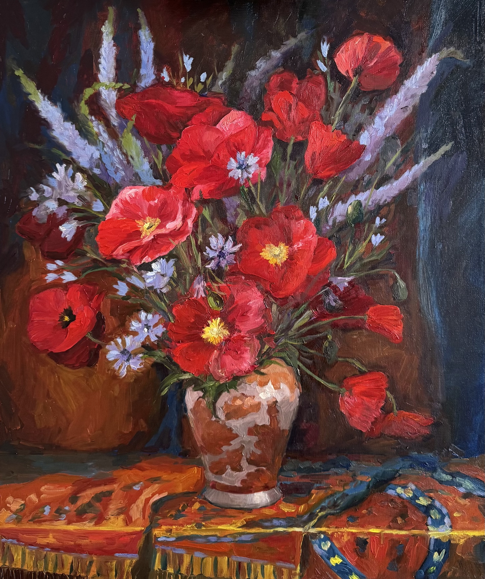 Poppies, 60 × 40 cm, 2024