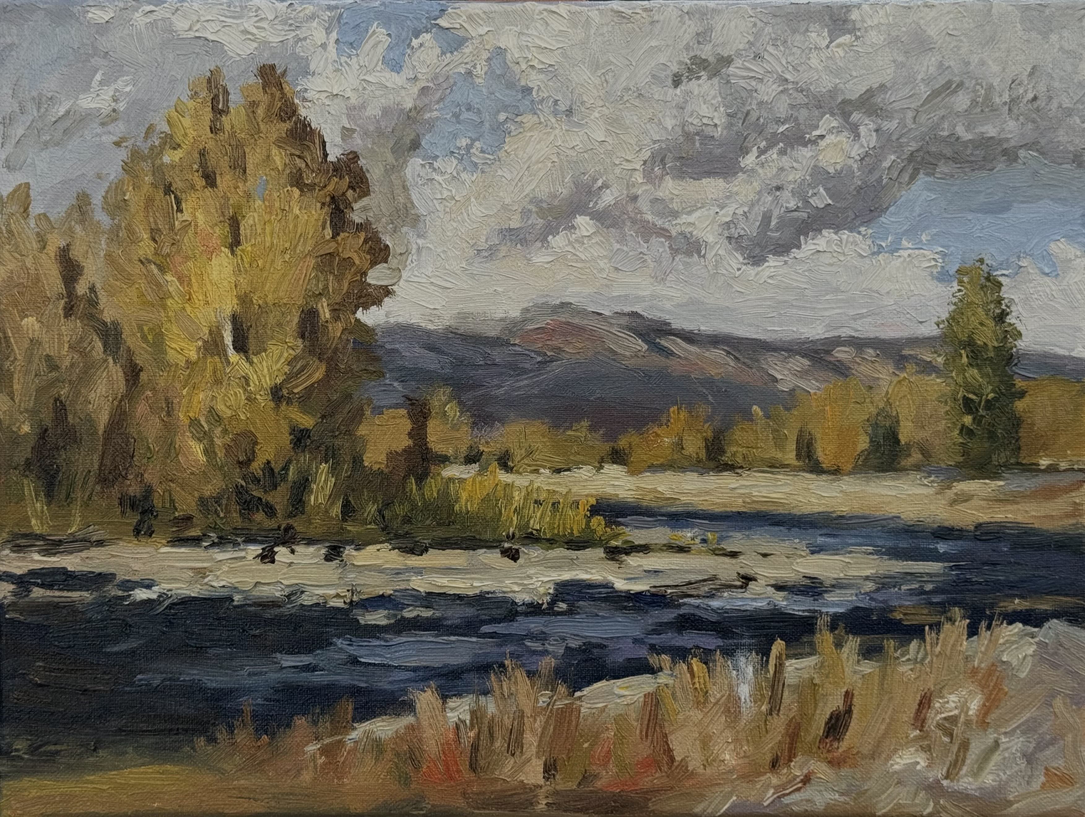 River, 30 × 40 cm, 2024